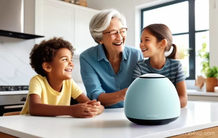 스마트홈에서의 가족 간 소통 방법 - Prompt 1: Family Connected by Smart Assistant**